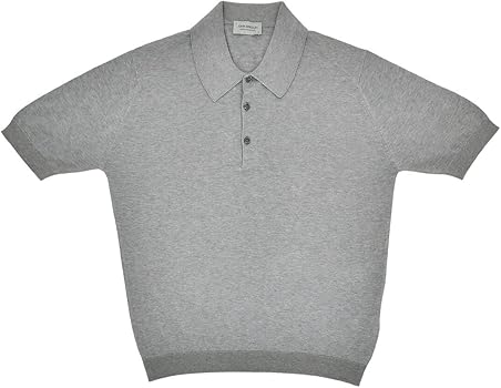 Amazon | [ジョンスメドレー] 半袖ニットポロシャツ メンズ ISIS 3つ釦